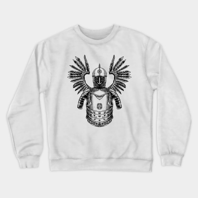 Polish Winged Hussar Armor - Unleash the Warrior Within Crewneck Sweatshirt by Holymayo Tee